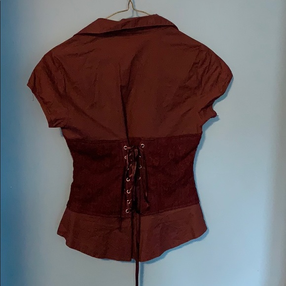 Costa Blanca purple corset blouse - Picture 2 of 3